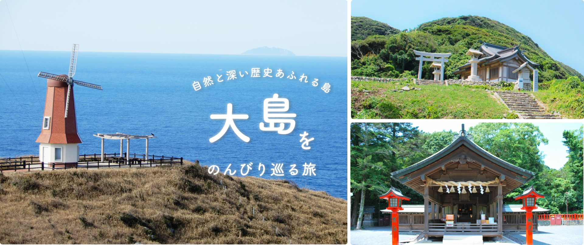 大島をのんびり巡るコース